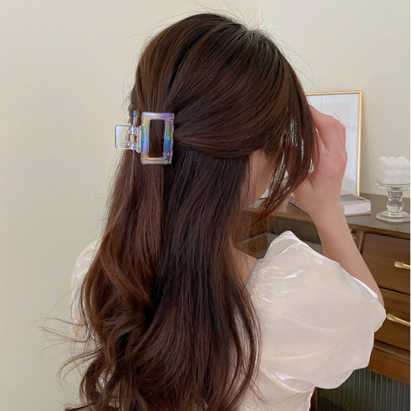 Крабик для волосся "Rectangle", прозорий