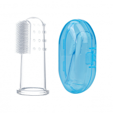 Дитяча зубна щітка для дітей 0-2 років, силіконова м'яка щітка, 2 кольори