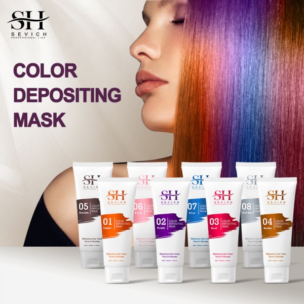 Маска для окрашивания волос Sevich Color Depositing, синий, 100 мл