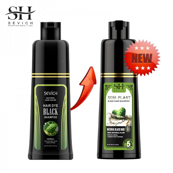 Шампунь тонуючий для маскування сивини, Sevich Noni Plant, чорний, 250 мл