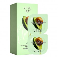 Набір масок для волосся Veze Avocado Repair and Supple Wet Hair Film, з екстрактом авокадо, 6 шт