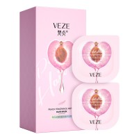 Набір масок для волосся Veze Peach and Times Embellish Wet Hair Film, з екстрактом персика, 6 шт