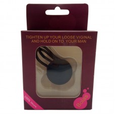 Кулька вагінальна Bolas, вагінальна кулька для вправ Кегеля, кулька для новачків, д. 3,5 см, 36 г, силікон, чорний