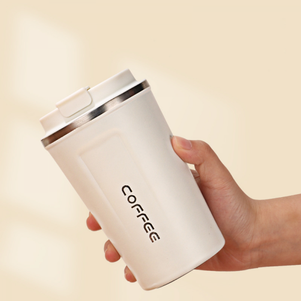 Термос-чашка з ситом "Coffee", різні кольори, 350 мл