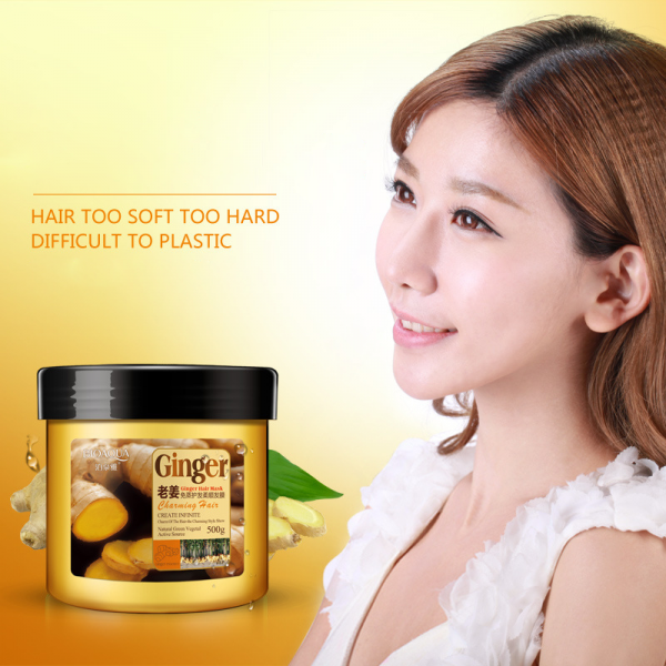Маска зволожуюча для глибокого живлення та відновлення волосся Bioaqua Ginger Steam-Free Hair Mask, 500 г Маска зволожуюча для глибокого живлення та відновлення волосся Bioaqua Ginger Steam-Free Hair Mask, 500 г
