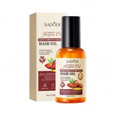 Олія для зволоження та усування сухості і ламкості волосся з аргановою олією Sadoer, 80 мл