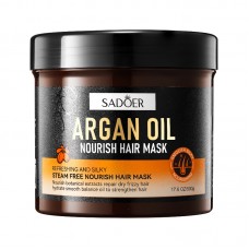 Маска зволожуюча для глибокого живлення та відновлення сухого волосся з аргановою олією SADOER, 500 г