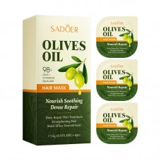 Маска для волосся з оливковою олією SADOER, 6 шт