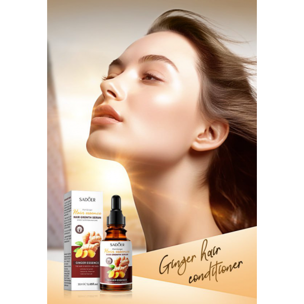Сироватка для росту волосся з екстракту імбиру SADOER Ginger Essence, 30 мл Сироватка для росту волосся з екстракту імбиру SADOER Ginger Essence, 30 мл