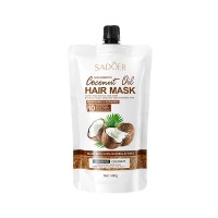 Маска зволожуюча для глибокого живлення та відновлення волосся з кокосовою олією SADOER, 400 г