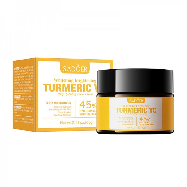 Крем для обличчя з вітаміном С SADOER Turmeric VC, 60 г