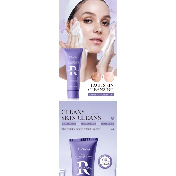 Гель для очищення обличчя з ретинолом Bioaqua Retinol Cleanser, 100 г Гель для очищення обличчя з ретинолом Bioaqua Retinol Cleanser, 100 г