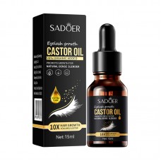 Олія касторова (рицинова) для росту вій SADOER Eyelash Growth Castor Oil, 15 мл