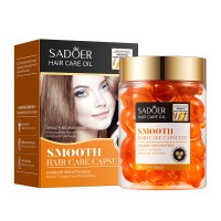 Витаминные капсулы для волос SADOER Smooth Hair Care Capsules, оранжевые, 30 шт
