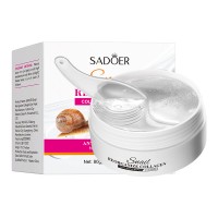 Патчі гідрогелеві Sadoer Snail Reorganize Collagen Eye Mask, з муцином равлика, 30 шт