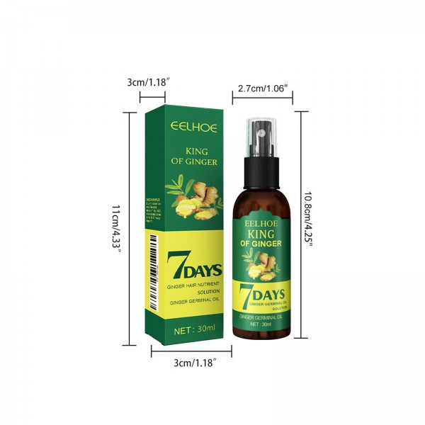 Масло для роста волос Eelhoe King of Ginger 7 Days Hair Nutrient Solution, 30 мл