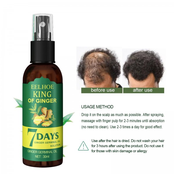 Масло для роста волос Eelhoe King of Ginger 7 Days Hair Nutrient Solution, 30 мл