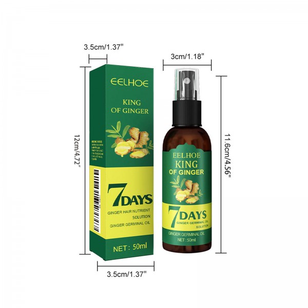 Масло для роста волос Eelhoe King of Ginger 7 Days Hair Nutrient Solution, 50 мл Масло для роста волос Eelhoe King of Ginger 7 Days Hair Nutrient Solution, 50 мл