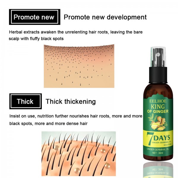 Масло для роста волос Eelhoe King of Ginger 7 Days Hair Nutrient Solution, 50 мл Масло для роста волос Eelhoe King of Ginger 7 Days Hair Nutrient Solution, 50 мл