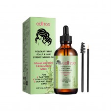 Олія для зміцнення волосся та вій з алоє та розмарином Eelhoe Rosemary Mint Scalp & Hair Strengthening Oil, 60 мл