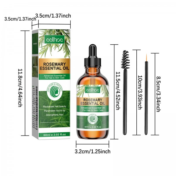 Масло для роста волос с розмарином Eelhoe Rosemary Essential Oil, 60 мл