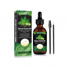 Олія для зміцнення волосся голови та вій Eelhoe Black Castor Oil, 60 мл