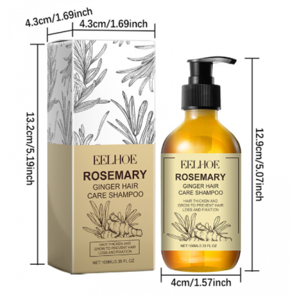 Шампунь проти випадіння волосся з розмарином Eelhoe Rosemary Ginger Hair Care Shampoo, 100 мл Шампунь проти випадіння волосся з розмарином Eelhoe Rosemary Ginger Hair Care Shampoo, 100 мл