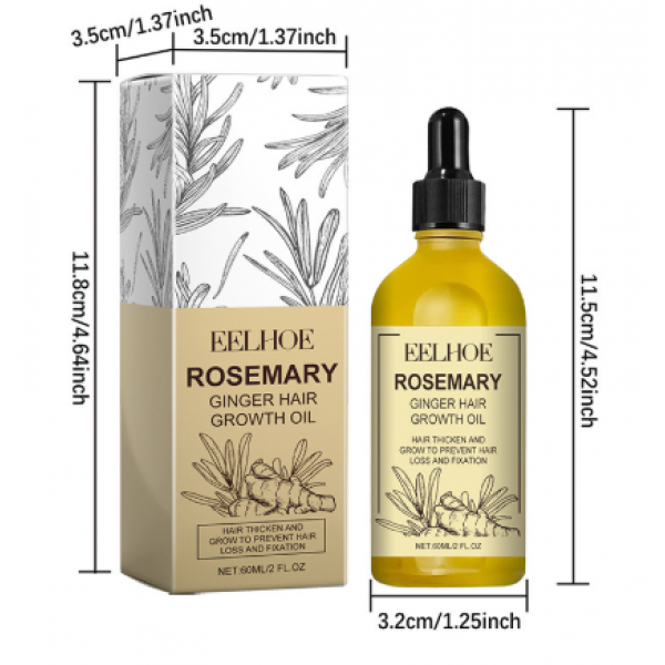 Олія для росту волосся з розмарином Eelhoe Rosemary Ginger Hair Growth Oil, 60 мл Олія для росту волосся з розмарином Eelhoe Rosemary Ginger Hair Growth Oil, 60 мл