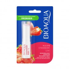 Бальзам зволожуючий для губ Bioaqua Strawberry Love Extract Lip Balm, з екстрактом полуниці, 2,7 г