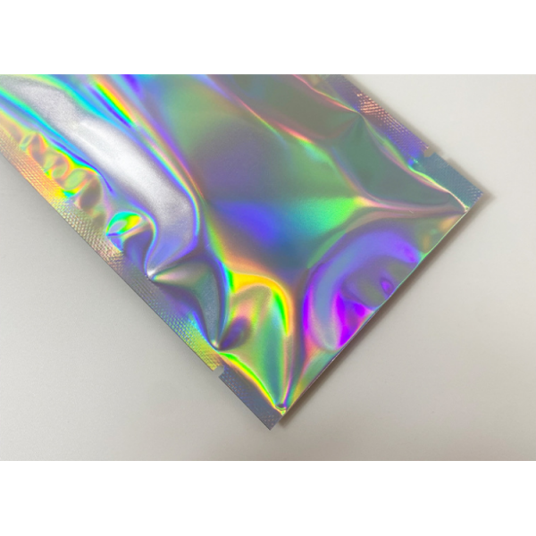 Пакет-саше для пакування, голографічний, з клейкою смужкою, 9*13 + 3 см, 10 шт