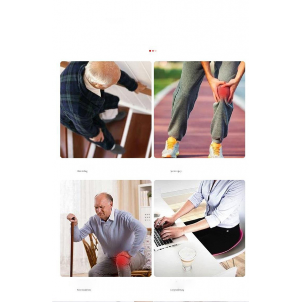 Бандаж на коліно з вовни, 1 пара, тілесний, 4 розміри Бандаж на коліно з вовни, 1 пара, тілесний, 4 розміри