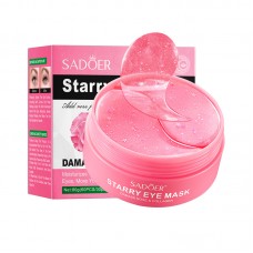 Патчи гидрогелевые SADOER Starry Eye Mask, с розой, 60 шт