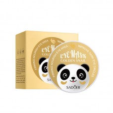 Патчи гидрогелевые SADOER Golden Snail Eye Mask, с экстрактом золотой улитки, 60 шт