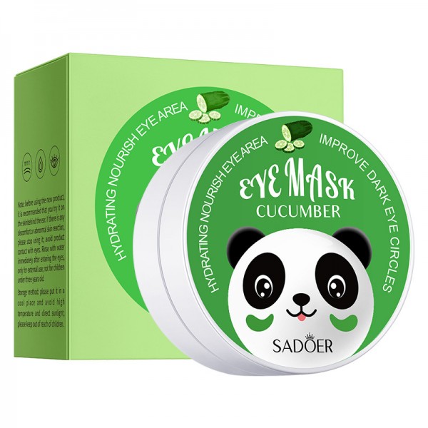 Патчи гидрогелевые SADOER Cucumber Eye Mask, с экстрактом огурца, 60 шт
