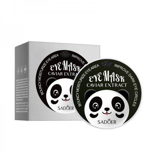 Патчі гідрогелеві SADOER Caviar Extract Eye Mask, з екстрактом чорної ікри, 60 шт