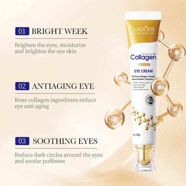 Крем для глаз SADOER Collagen Anti-Aging Eye Cream, с коллагеном, 20 г