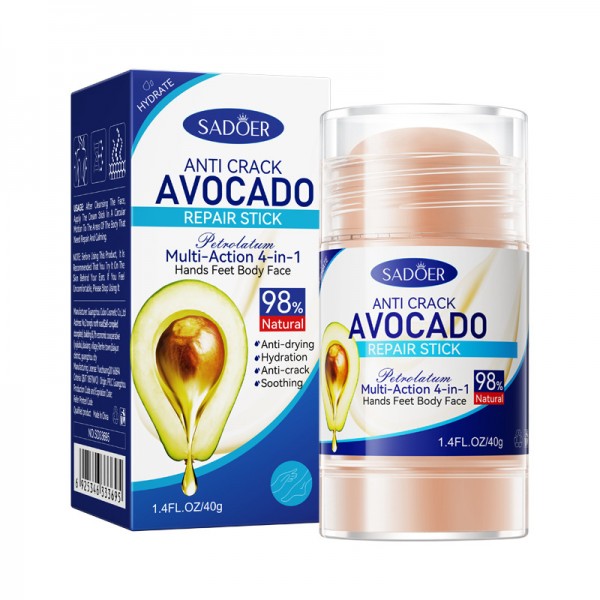 Стик для восстановления кожи с авокадо SADOER Anti-Crack Avocado Repair Stick, 40 г