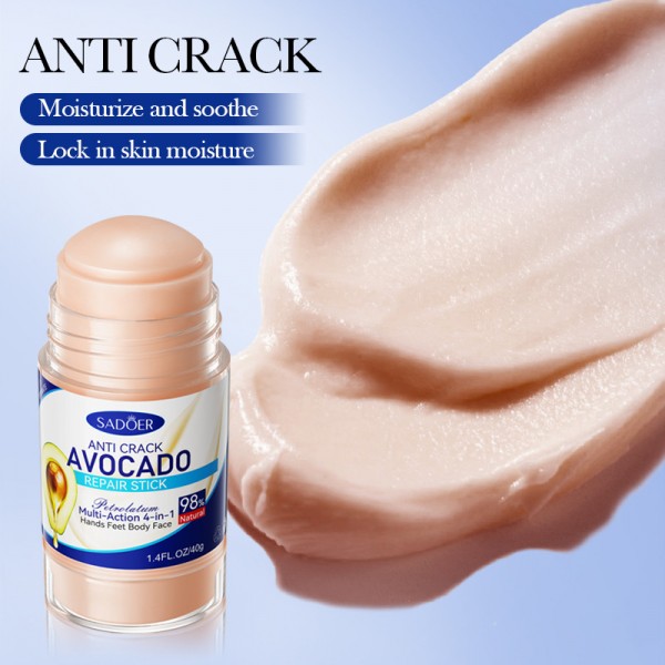 Стик для восстановления кожи с авокадо SADOER Anti-Crack Avocado Repair Stick, 40 г Стик для восстановления кожи с авокадо SADOER Anti-Crack Avocado Repair Stick, 40 г