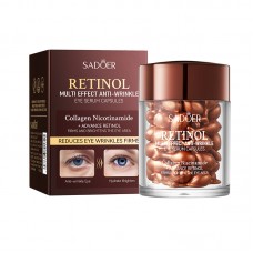 Сироватка для шкіри навколо очей в капсулах SADOER Retinol Multi-Effect Anti-Wrinkle Eye Serum, з ретинолом та колагеном, 34 г