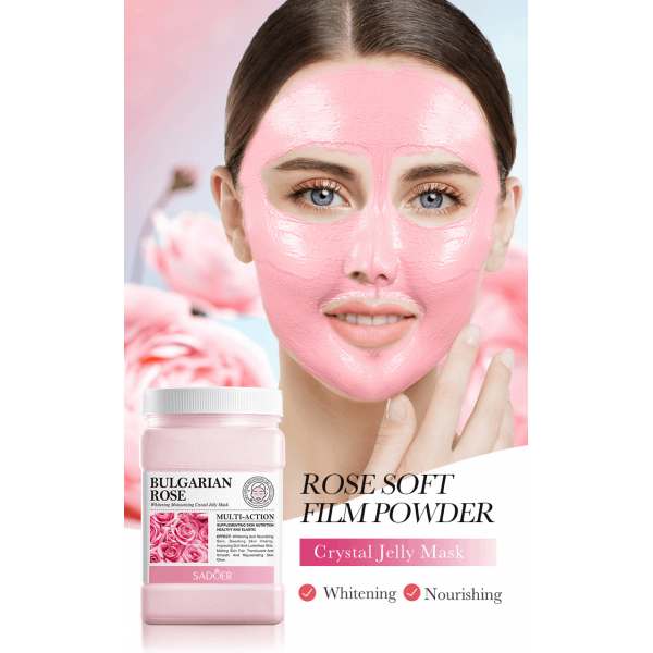 Гелевая маска с экстрактом розы SADOER Bulgarian Rose Whitening Moisturizing Crystal Jelly Mask, 540 г
