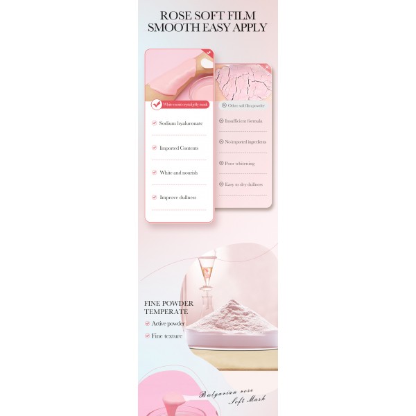 Гелевая маска с экстрактом розы SADOER Bulgarian Rose Whitening Moisturizing Crystal Jelly Mask, 540 г