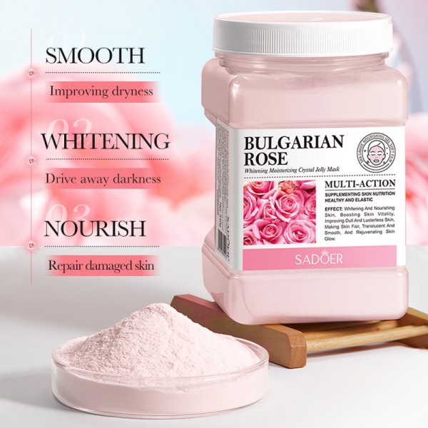 Гелевая маска с экстрактом розы SADOER Bulgarian Rose Whitening Moisturizing Crystal Jelly Mask, 540 г
