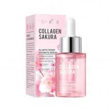 Сироватка з екстрактом сакури та колагену SADOER Collagen Sakura Elastic Moist Hydrate Serum, 30 мл