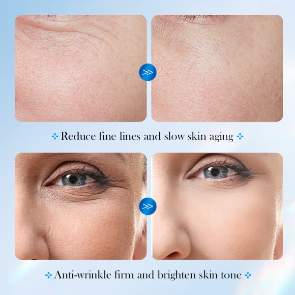 Подарунковий набір SADOER 8D Hyaluronic Acid Anti-Aging Freeze Dry Powder, з ніацинамідом, 3 засоба