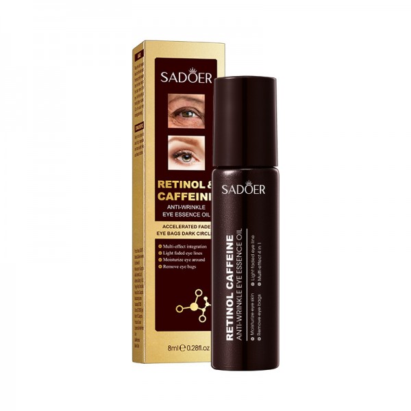 Есенція - олія для зони навколо очей SADOER Retinol & Caffeine Eye Essence Oil, 8 мл