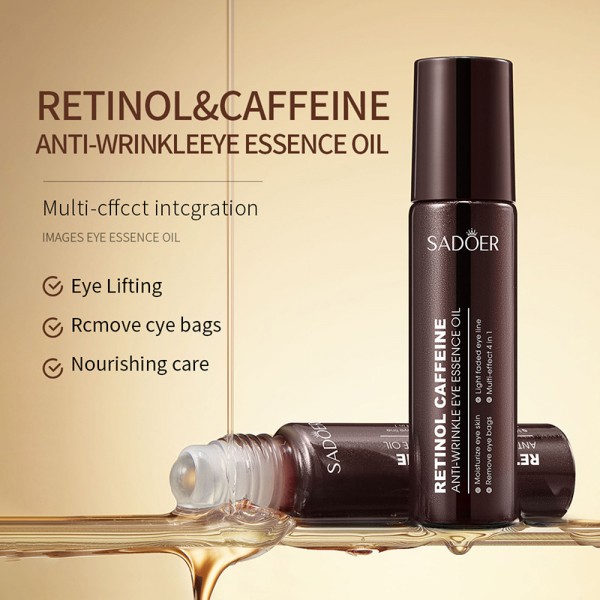 Есенція - олія для зони навколо очей SADOER Retinol & Caffeine Eye Essence Oil, 8 мл