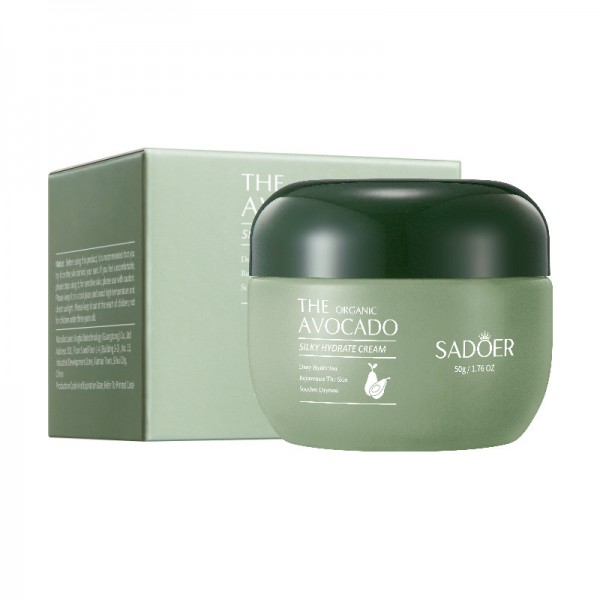 Крем дневной для лица с авокадо SADOER Organic Avocado Silky Hydrate Cream, 50 г