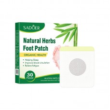 Пластирі натуральні для ніг SADOER Natural Herbs Foot Patch, 30 шт