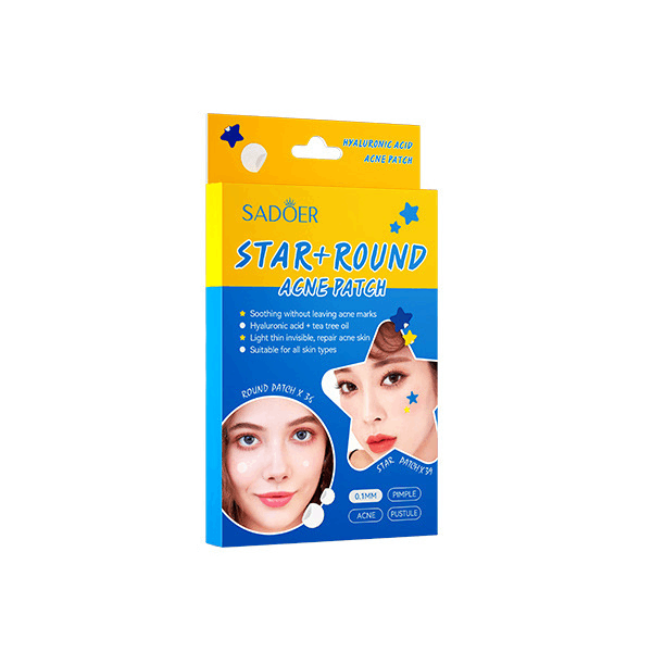 Патчі от акне у формі зірки SADOER Star+Round Acne Patch, 1х75 шт