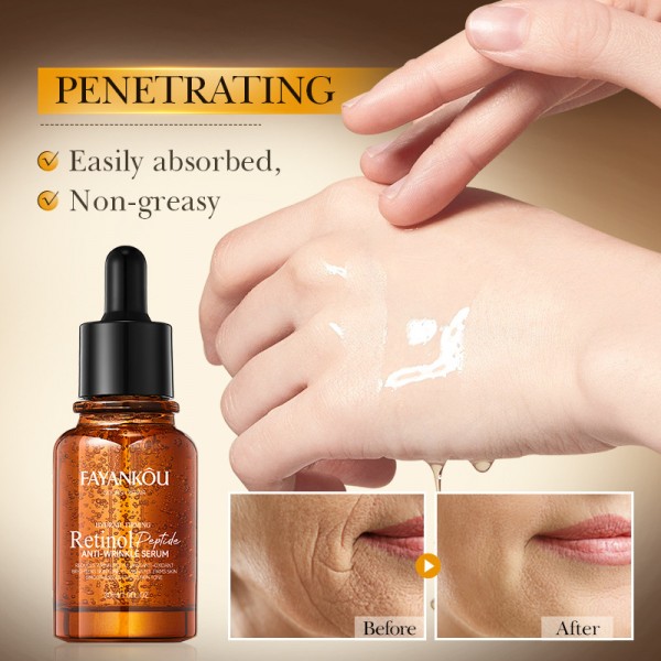 Сироватка з ретинолом і пептидами FAYANKŌU Retinol Peptide Anti-Wrinkle, 30 мл Сироватка з ретинолом і пептидами FAYANKŌU Retinol Peptide Anti-Wrinkle, 30 мл